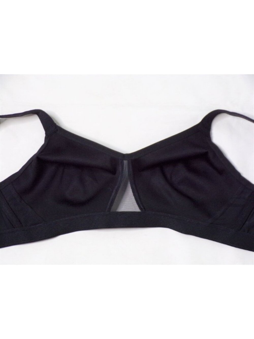 🆕NATORI Aria Full Fit Wireless Non-Padded Bra 34C Black #735275 - Picture 9 of 10